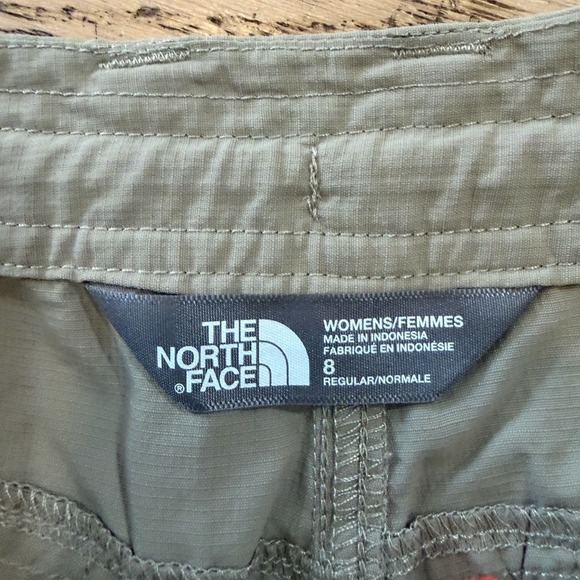 The North Face Womens Khaki Ripstop Hiking Shorts Size 8 Tan Outdoor Athletic - Picture 4 of 10
